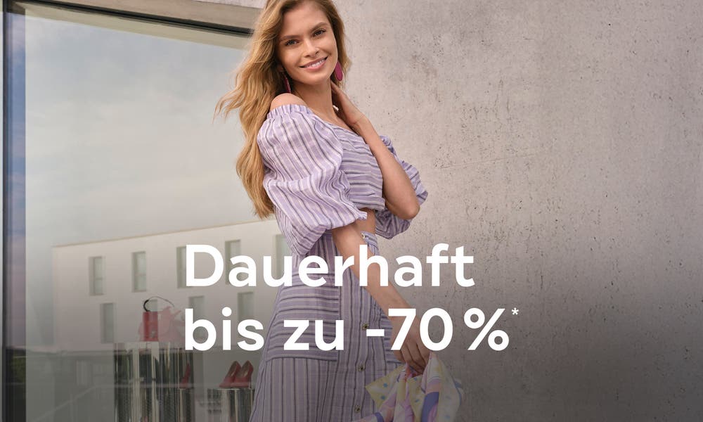 Dauerhaft bis zu -70%